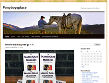 Tablet Screenshot of ponyboysplace.com
